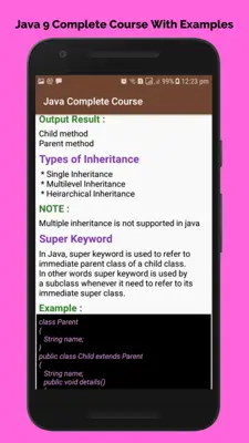 Java 9 Complete Course android App screenshot 9