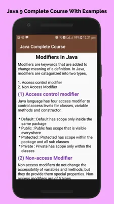 Java 9 Complete Course android App screenshot 12