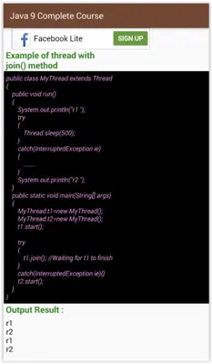 Java 9 Complete Course android App screenshot 3